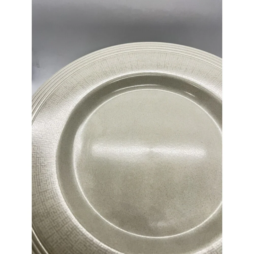 Wedgwood 'Paul Costello' 11.125 inch Plates in Limestone x 8